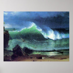 Bierstadt - Mar Esmeralda, pintura de arte fino,