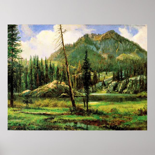 Bierstadt - Sierra Nevada, arte fino (Frente)