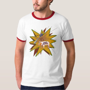 Bifurcación contra camiseta del cerdo