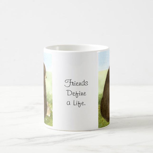 Big Bear poca taza de la amistad del conejito (Centro)