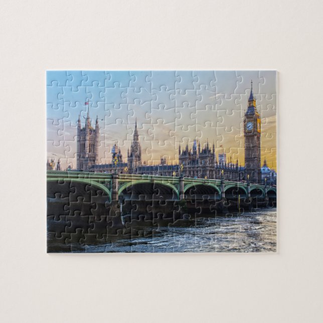 Big Ben Londres. Rompecabezas (Horizontal)