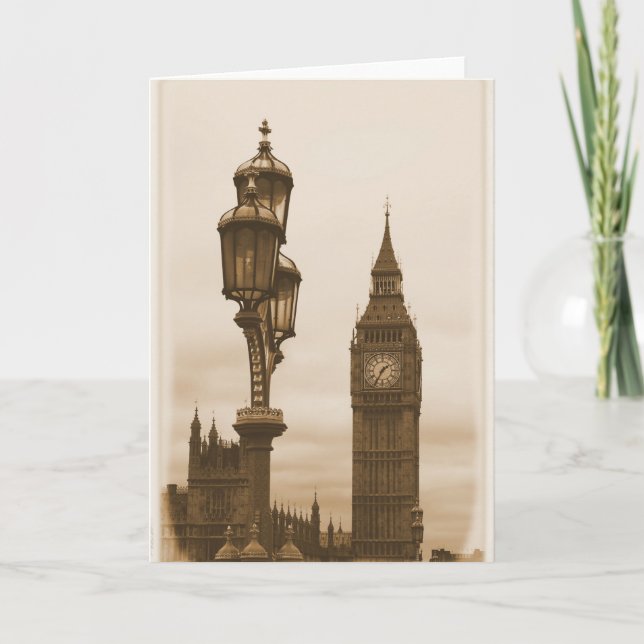 Big Ben - Tarjeta de saludo de Londres (Anverso)