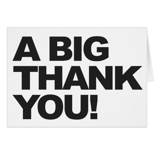 Big Black Gracias (Anverso (Horizontal))
