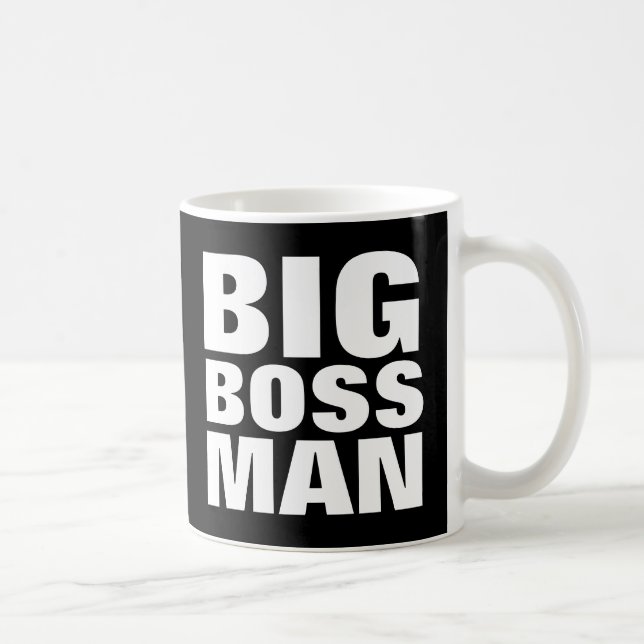BIG BOSS MAN, Funny tazas de café (Derecha)