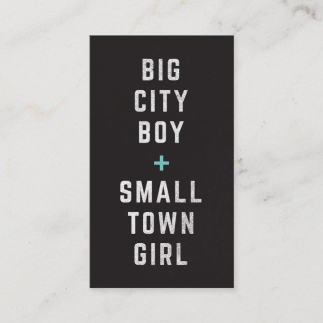 Big City Boy + Pequeño Chica Jack & Jill Ticket (Anverso)