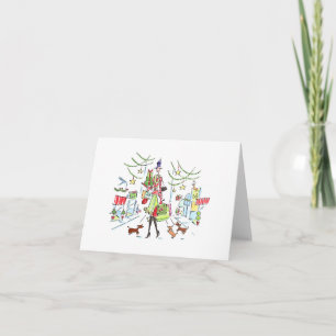 Big City Navidades / Lulu Notes 5.6 x 4 tarjeta de