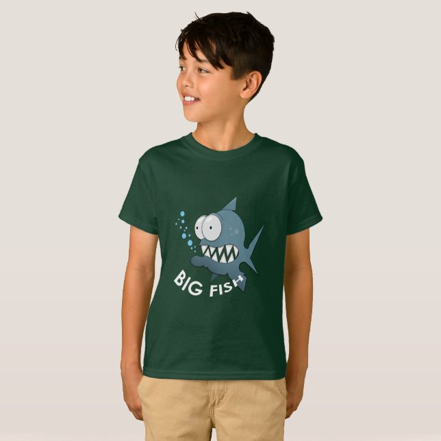 Big Fish - Camiseta básica para niños (Anverso completo)