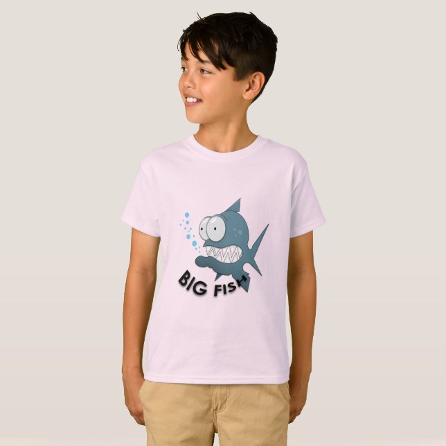Big Fish - Camiseta básica para niños (Anverso completo)
