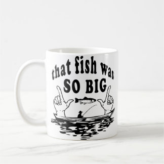 Big Fish Story divertido taza de café