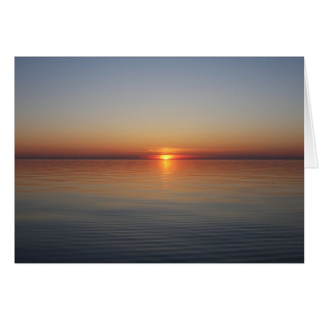 "Big Lake Sunset" Foto de arte - Todas las ocasion (Anverso (Horizontal))