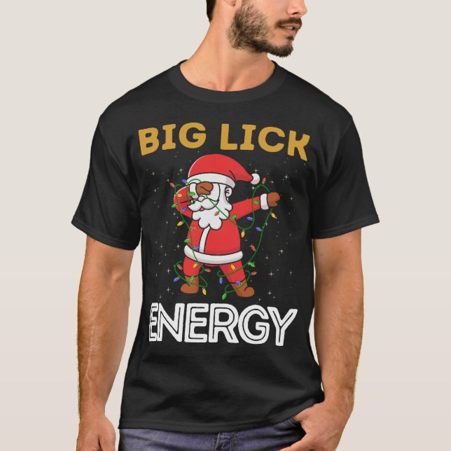 Big Lick Energy Santa Dab Navidades feos suéter (Anverso)