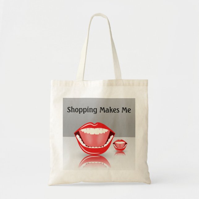 Big Mouth Humor Presupuesto Gracioso Comprar Bolsa (Frente)