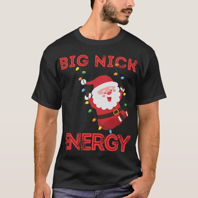 Big Nick Energy Santa Dab Navidades feos suéter (Anverso)