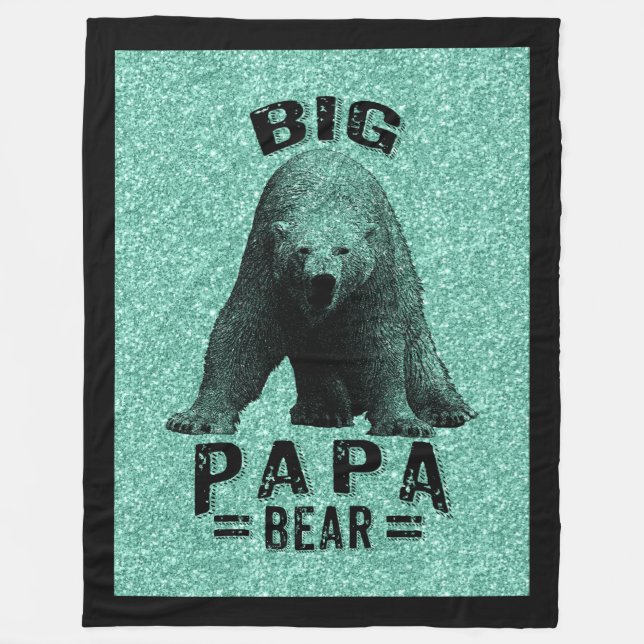 Big Papa Bear-Black Frame Text & Polar Bear (Anverso)