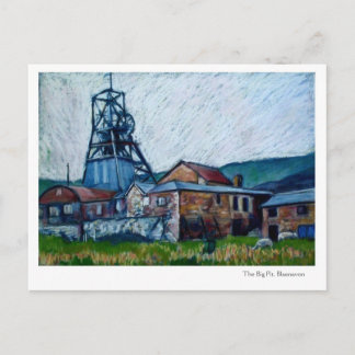 'Big Pit, Blaenavon', postal de Gales