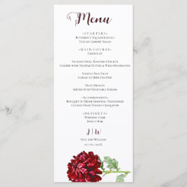Big Red Chrysanthemum Menu