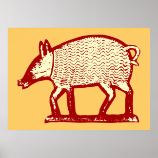 Big Red Pig: Arte popular para cocina campestre, b
