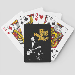 Big Rude Jake jugando a cartas - guitarra eléctric