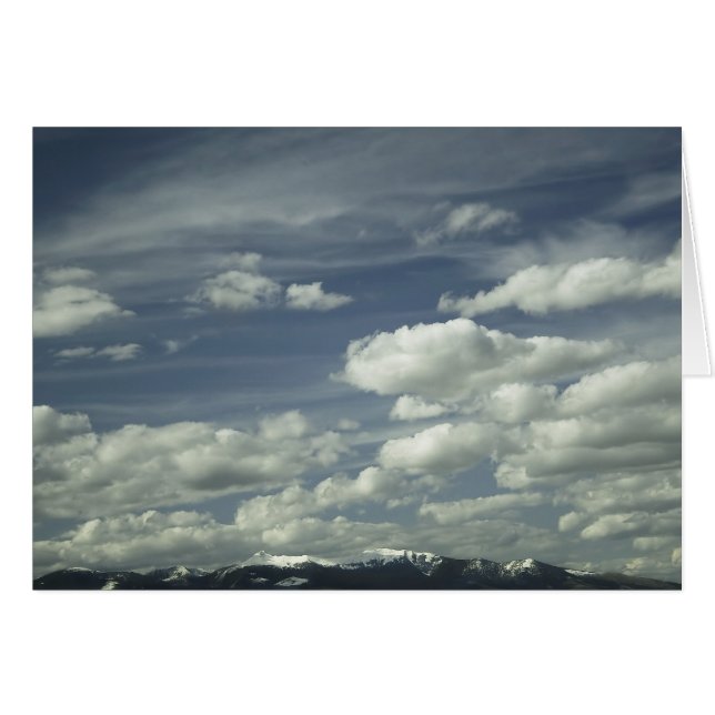 Big Sky, Butte, Montana Card (Anverso (Horizontal))