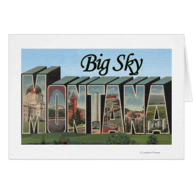Big Sky, Montana - Escenas de letras grandes (Anverso (Horizontal))
