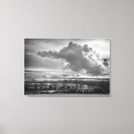 Big Sky Over Wiltshire, arte fino en blanco y negr