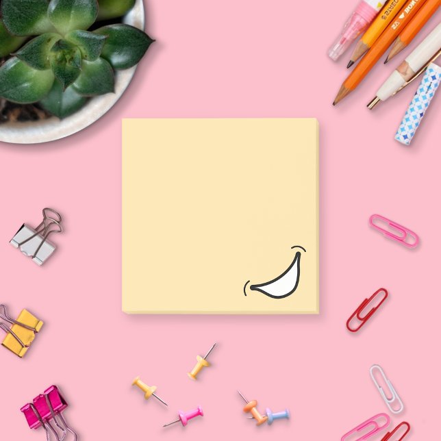 Big Smile Post, nota (Big Smile Post It Notes Cream)