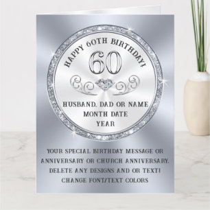 BIG, tarjeta de cumpleaños número 60 personalizada