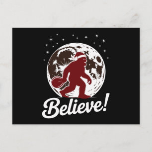 Bigfoot Cree Navidad Sombrero Santa Luna Sasquatch