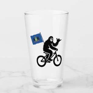 Bigfoot en bicicleta bandera de Pennsylvania