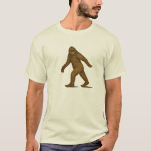 Bigfoot en la camisa del movimiento