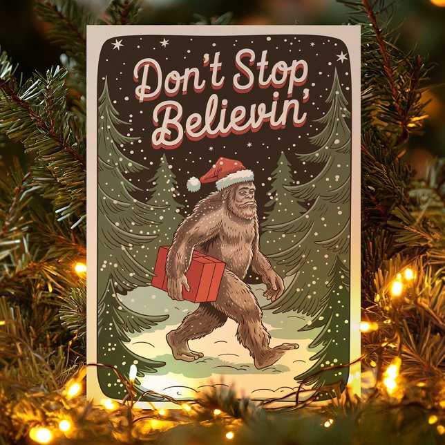 Bigfoot No Dejes de Creer Sasquatch Navidad (Subido por el creador)