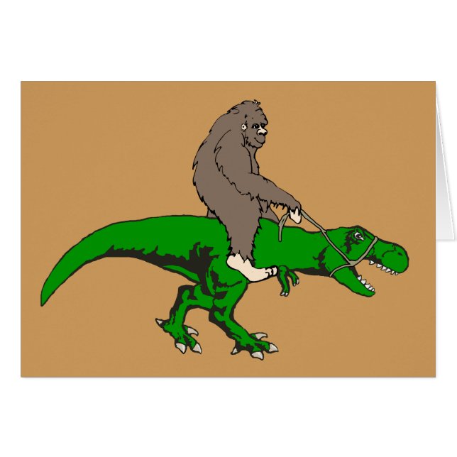 Bigfoot que monta T Rex (Anverso (Horizontal))