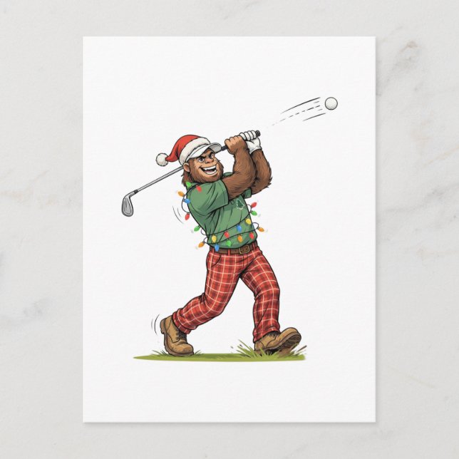 Bigfoot Sasquatch Golf Navidad 2026 Fiesta   (Anverso)