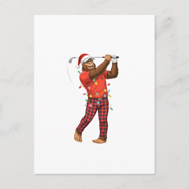 Bigfoot Sasquatch Golf Navidad 2026 Fiesta Deporti (Anverso)