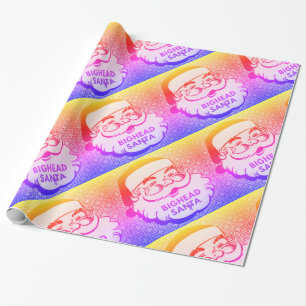 BIGHEAD SANTA - papel de regalo del arco iris