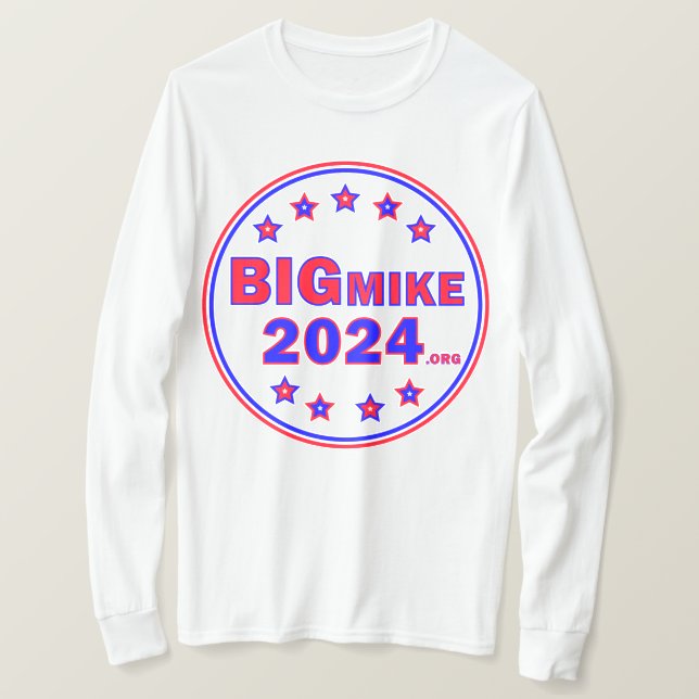 BigMike2024: Camiseta de manga larga para hombres (Anverso del diseño)