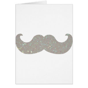 Bigote blanco de Bling (falso gráfico del