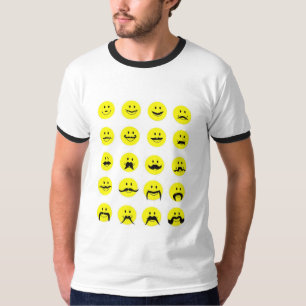 Bigote de la cara de la camiseta del bigote del