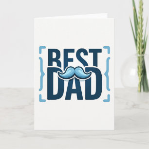 Bigote de Mejor Papá de la Marina Tarjeta del Padr