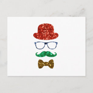 bigote del inconformista del navidad