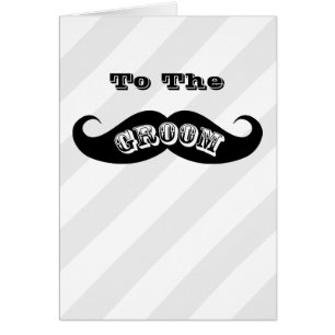 Bigote divertido del novio del inconformista