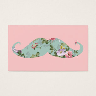 Bigote floral rosado rojo del vintage femenino