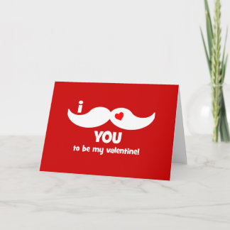 ¡Bigote I usted a ser mi tarjeta del día de San