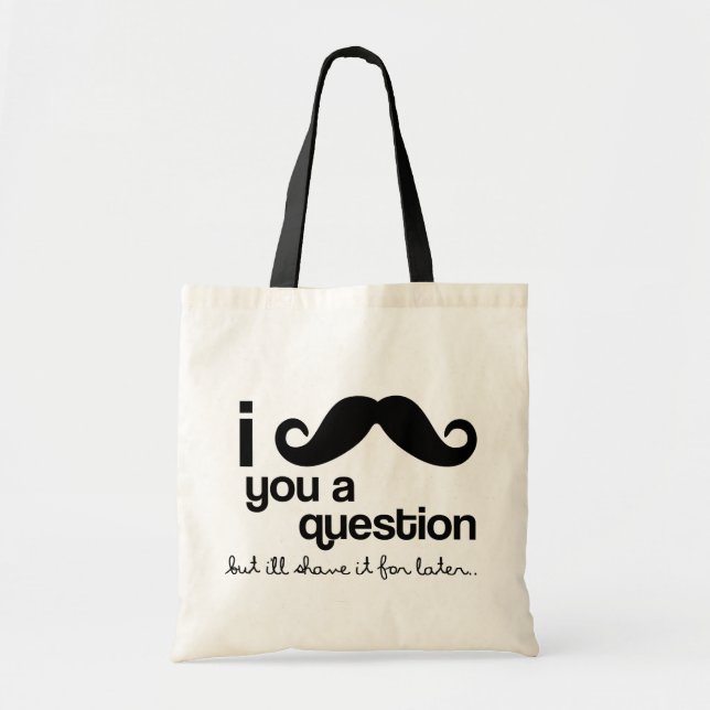 bigote i usted una bolsa de asas de la pregunta (Frente)