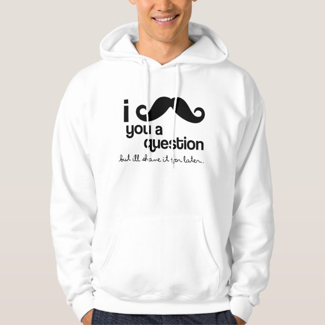 bigote i usted una sudadera con capucha de la (Anverso)