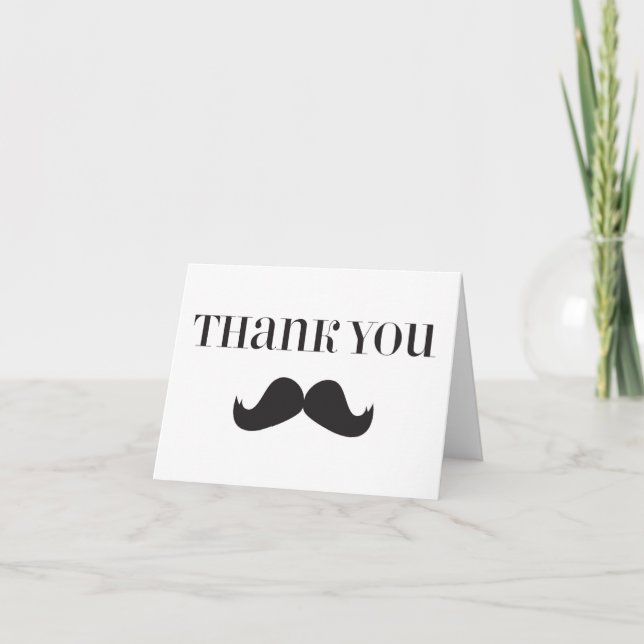 Bigote - Stache le agradece las tarjetas de nota (Anverso)