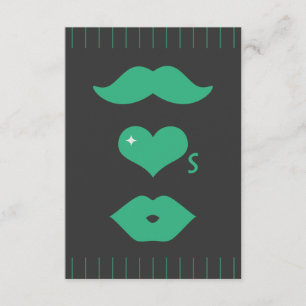 Bigote verde que casa RSVP