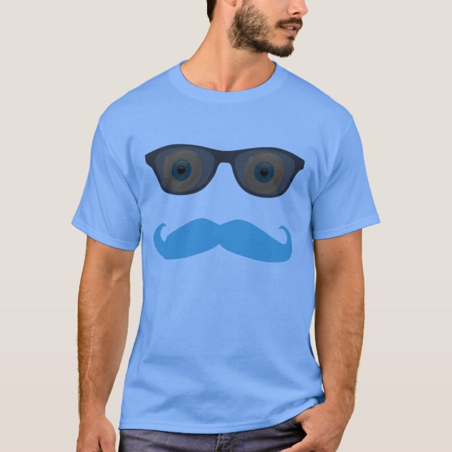 bigote y camisa de las gafas de sol (Anverso)