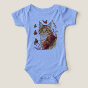 Bigotes y Alas – Gato con Mariposas Monarca