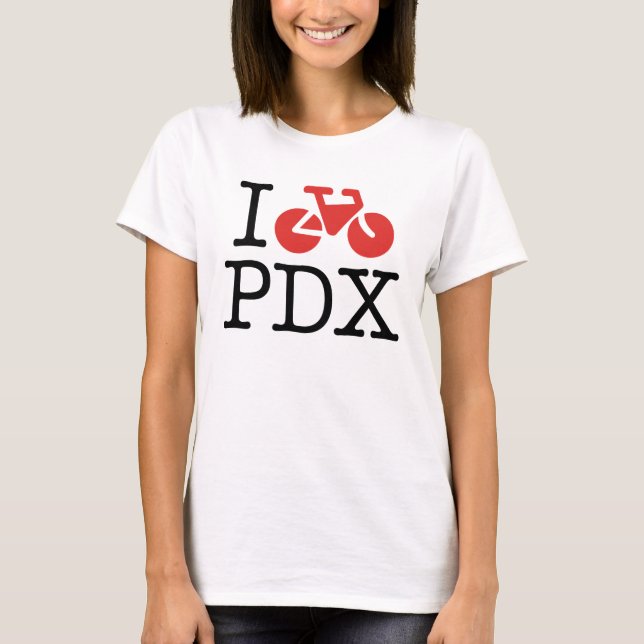 Bike la camisa para mujer de Portland (Anverso)